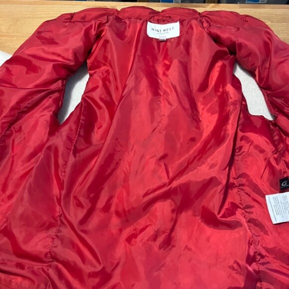 Nine West Womens Red Full Zip Down Filled Softshell Puffer Vest Size Large - Picture 7 of 10